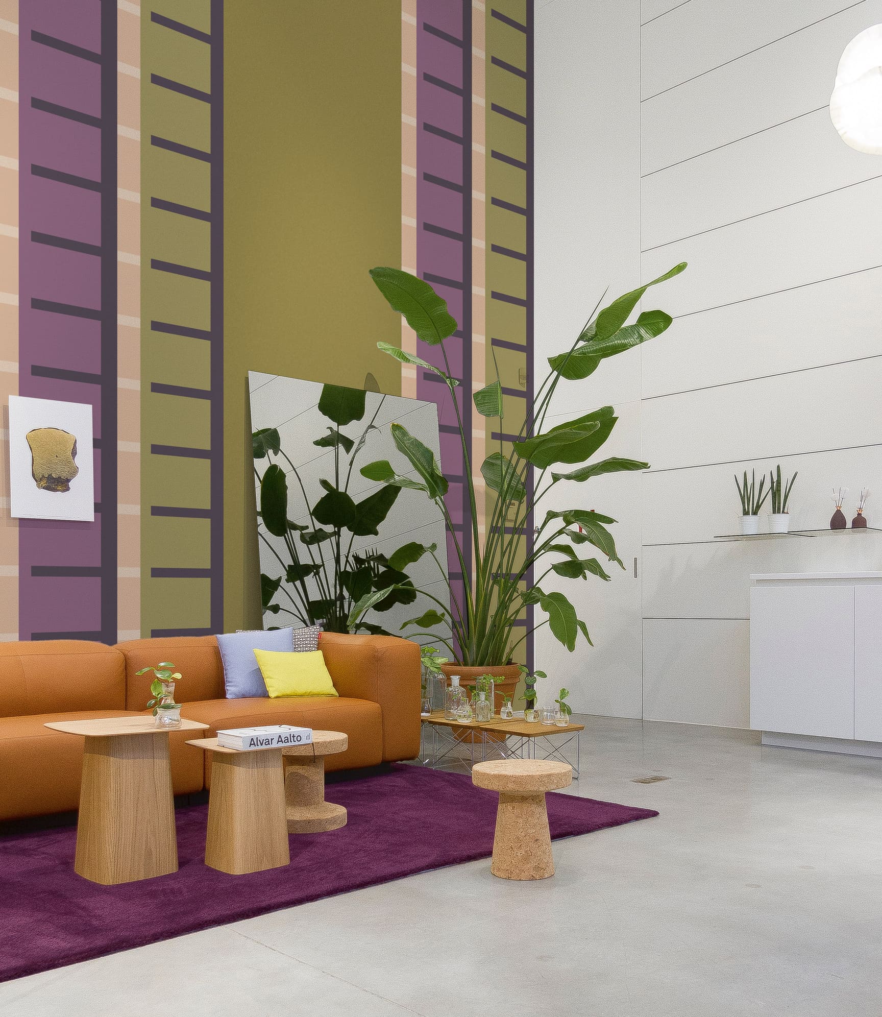 Обои Luna Крафт Карвинг CRF1 022 10,05×1 фото в интерьере